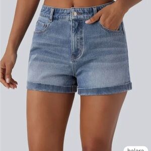 Halara Flex™ Denim Mid-Rise Casual Shorts